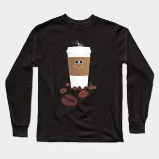 Happy Coffee Long Sleeve T-Shirt